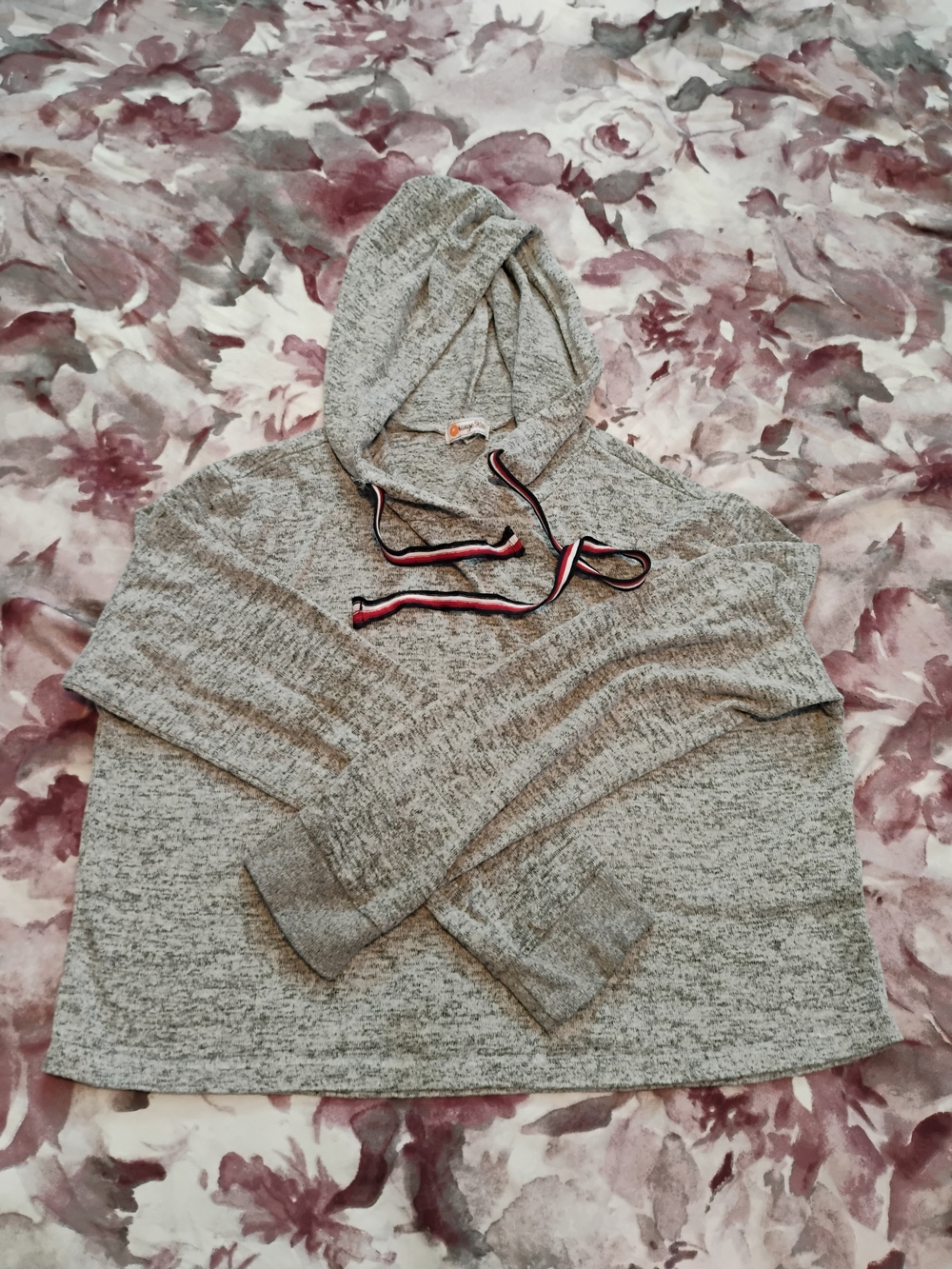 Orange Kiss Women's Gray Hoodie Size S